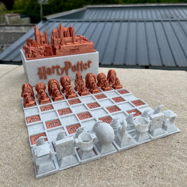 Échiquier Harry Potter imprimé en 3D