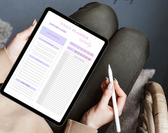 Simple Daily Planner - Digital PDF Download - Etsy