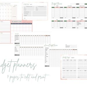 Planejador de orçamento para impressão, Rastreador financeiro, Planejador financeiro, Orçamento para impressão, Planejador de orçamento, Planejador de orçamento para impressão, orçamento mensal