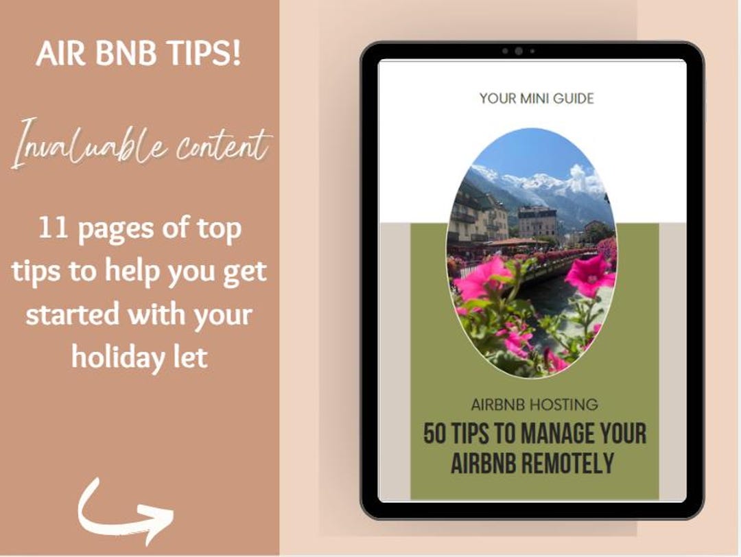 50 Tips for Remotely Managing Your Air Bnb Listing, Holiday Letting  Remotely Guide - Etsy