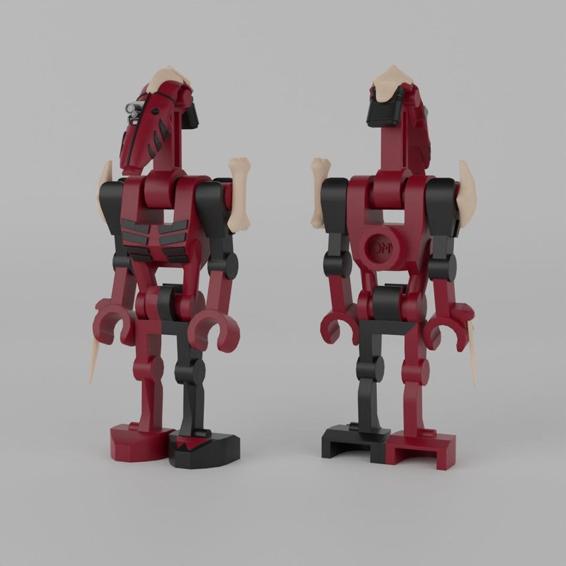 Custom Lego Mister Bones Droid Space Wars Minifigure Etsy