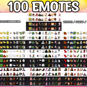 100 Meme Emote Pack Twitch Youtube Discord Emote Mega - Etsy
