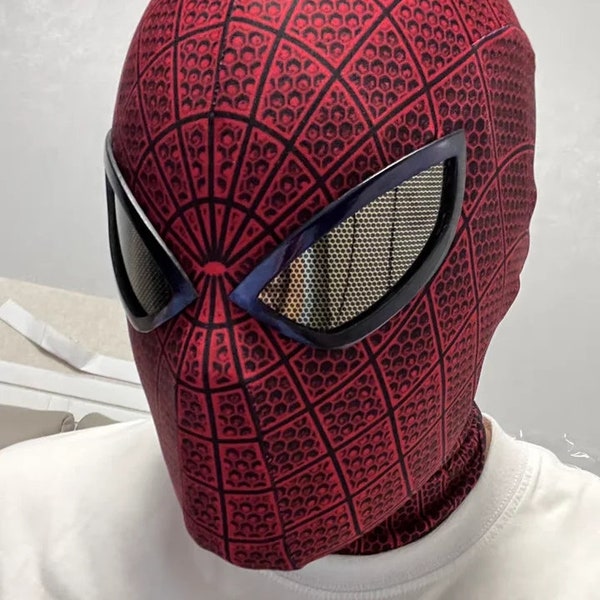 Wearable Cosplay The amazing Spider-man Spider-man Andrew Garfield mask with magnetic faceshell