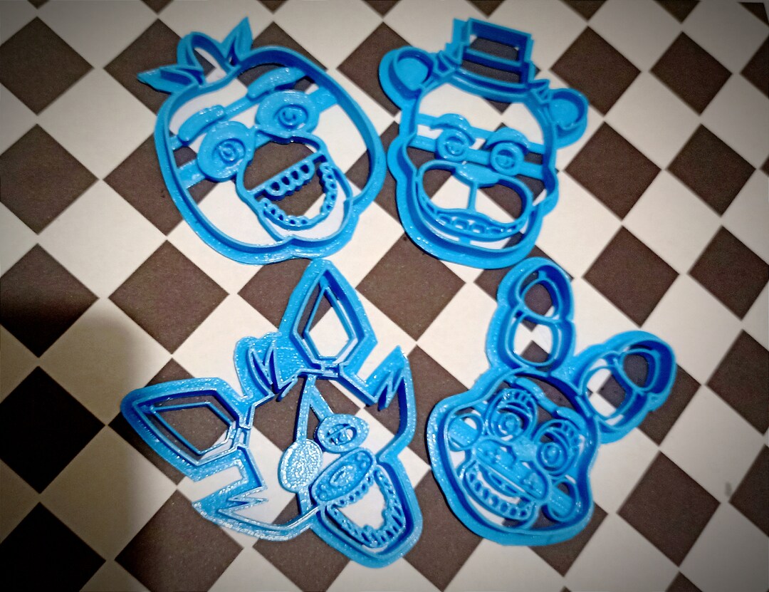 Set Five Nights at Freddy's Fnaf Cookie Cutter Etsy