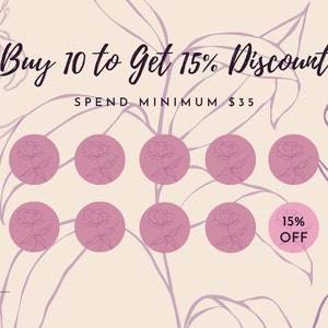 Loyalty Card | Floral Card | Loyalty Punch Card | Loyalty Card Template | Discounts | Punch Card | Loyalty Card for Business