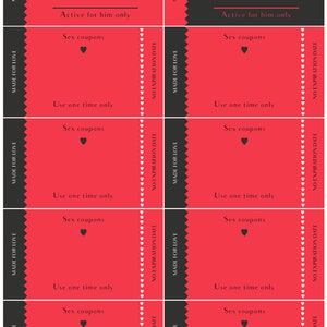 Printable Sex Coupon Book for Couples| Editable Canva Template | Adults ...