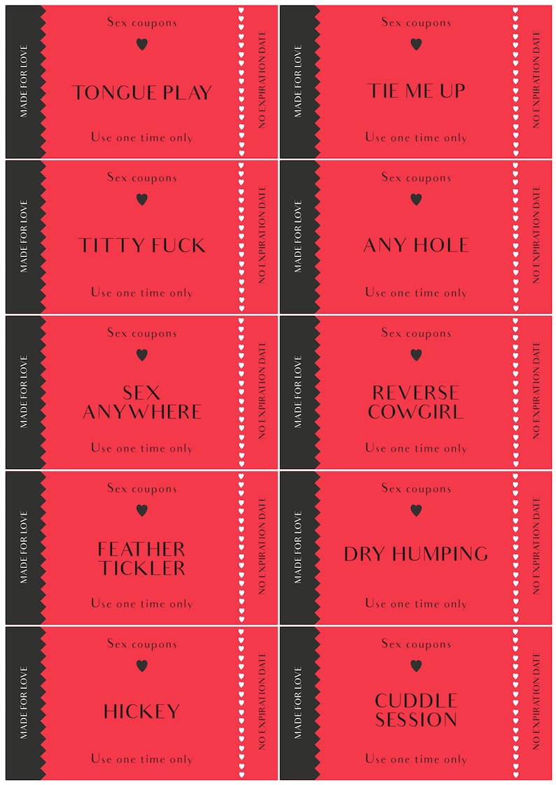 Printable Sex Coupon Book for Couples| Editable Canva Template | Adults ...