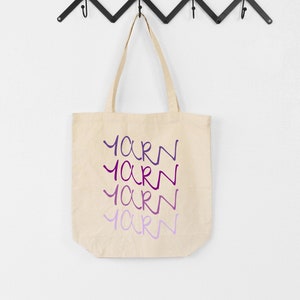 Knitting Project Bag, Crochet Project Bag, Yarn Tote