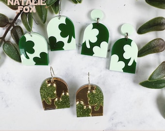 Shamrock Earrings Laser Cut File: St Patrick's Day Acrylic SVG (Digital Download)