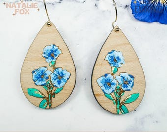 Pansies Floral Earrings SVG: Flower Laser Cut File (Digital Download)