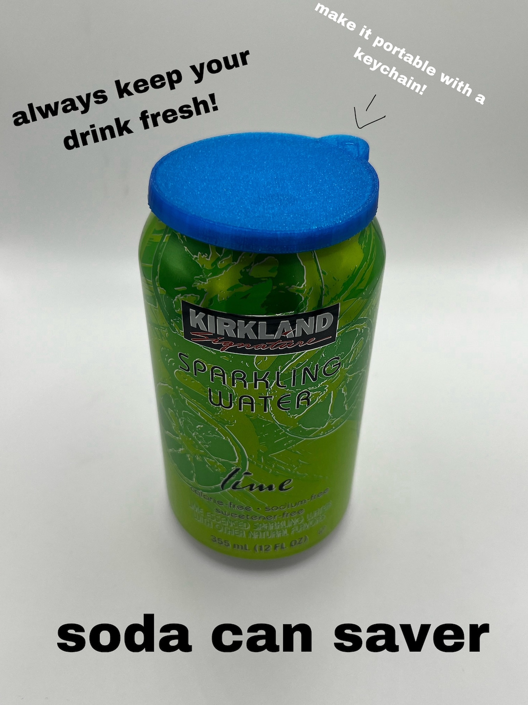 Soda Saver 3D Printed Custom Can Lid for Effortless Sipping Set of 2