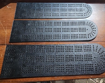 Laser-Schnitt schwarze Acryl Cribbage Vorlagen