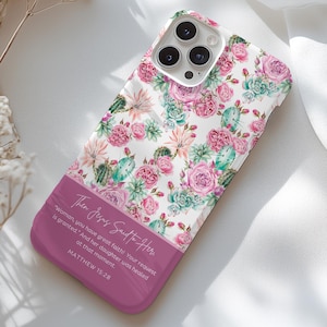 Personalized Bible Verse Phone Case For iPhone 16 15 14 13 12 11 Pro Plus Max Mini xr xs x, Add Your Favorite Bible Quote, Custom Phone Case