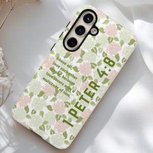 Personalized Samsung Galaxy Bible Verse Phone Case for S25 S24 S23 S22 S21 S20 S10, Plus, Ultra, 20 FE, S10E, Add Your Favorite Bible Quote