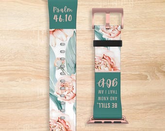 Custom Apple Watch Band, Christian Apple Watch Band with Bible Verse, Religious Watch Band, Compatible with All Apple Watch Series