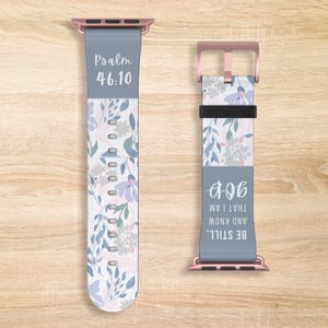 Custom Apple Watch Band, Christian Apple Watch Band with Bible Verse, Religious Watch Band, Compatible with All Apple Watch Series