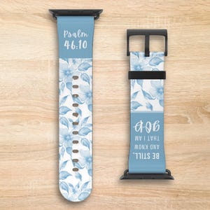 Custom Apple Watch Band, Christian Apple Watch Band with Bible Verse, Religious Watch Band, Compatible with All Apple Watch Series
