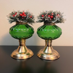 Vintage Christmas Candle Holders