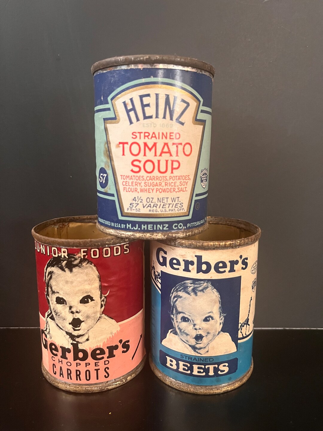 Vintage Baby Food Cans Etsy