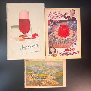 Vintage Jello cookbooks