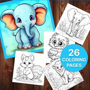 26 Printable Animal Coloring Pages for Kids - Preschool, Kindergarten, Homeschool