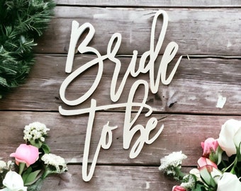 Bride to be - Wood Cut Outs