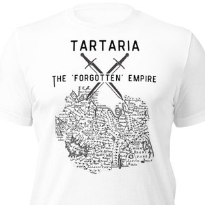 T-shirt Tartaria The Forgotten Empire, Tartarian Land, Conspiracy T-shirt, Tartaria, Unisex, Flat Earth, geschiedenis leugens