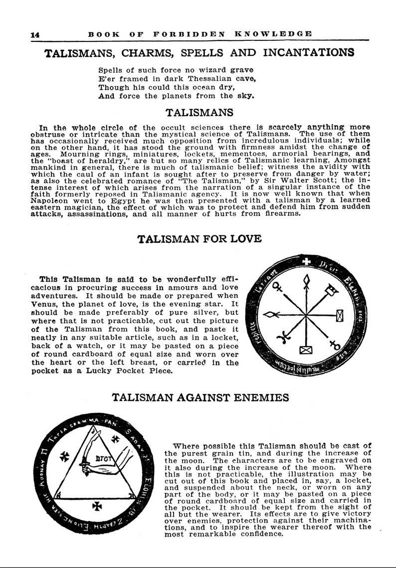 talisman against enemies