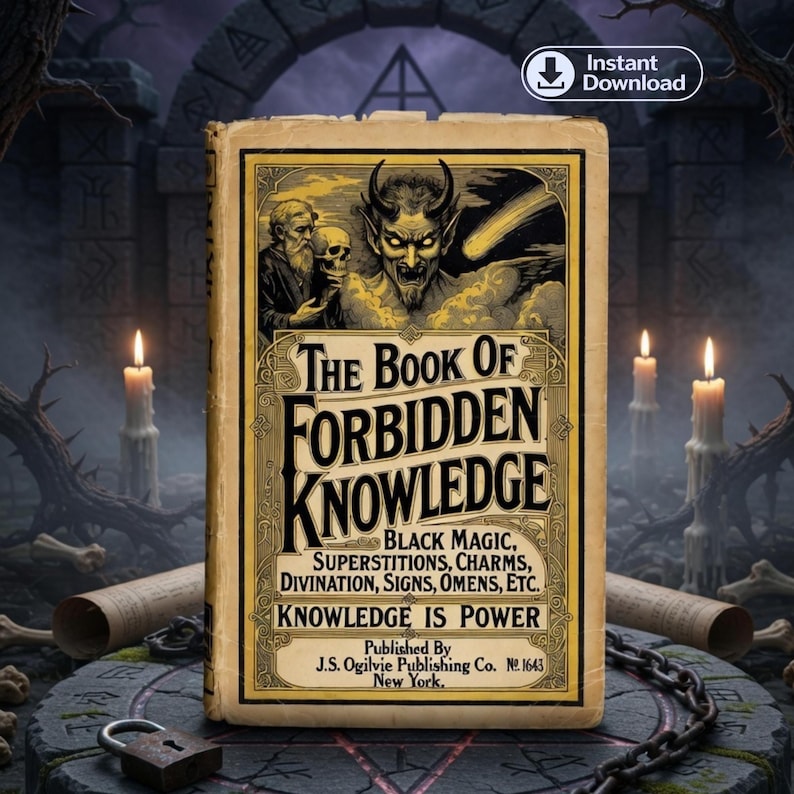 The Book of Forbidden Knowledge: Black Magic, Superstition, Charms, Divination, Signs, and Omens (eBook, PDF), eBook Download image 1