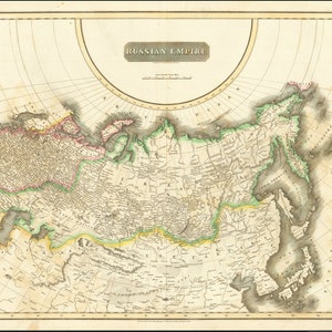 Russisches Reich, Digitaler Download, Tartary Karte, Chinesisch Tartary, John Thomson, Antike Karte, Russland, Regionskarte, Kartographie, High Definition