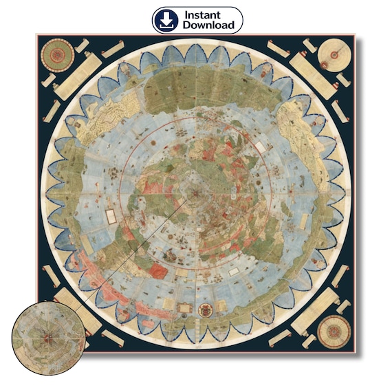 ルネサンス地図学：ウルバーノ・モンテの世界地図（デジタル