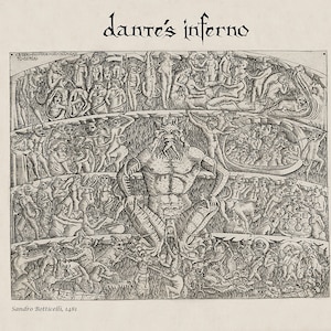 Dante's Inferno, Digital Download, Dante's Inferno Illustration Download, Sandro Botticell 1481, Dante Alighieri's, Divina Commedia