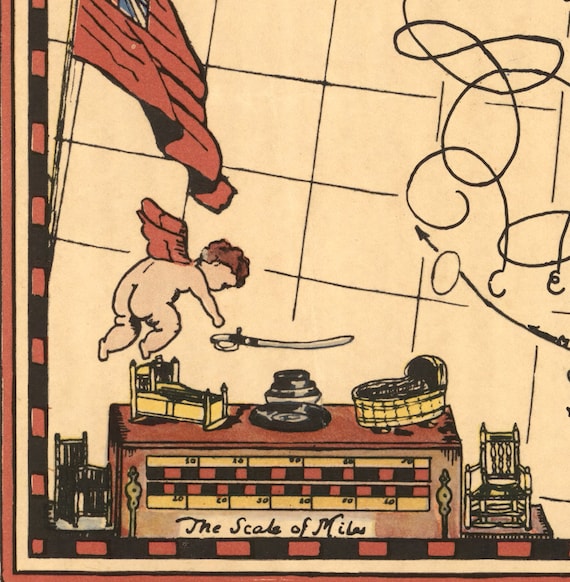 メイフラワー号の巡礼者たちの地図、デジタルダウンロード、植民地時代