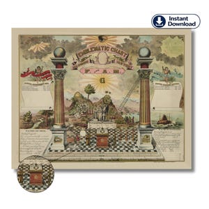 Gráfico emblemático e historia masónica de los Masones Libres y Aceptados, Descarga digital, Gráfico de la Francmasonería