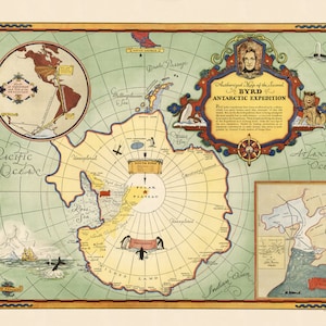 Expedición antártica de Byrd, descarga digital, almirante Byrd, Tierra plana, más tierra más allá de la Antártida, conspiración de la Tierra plana, alta calidad