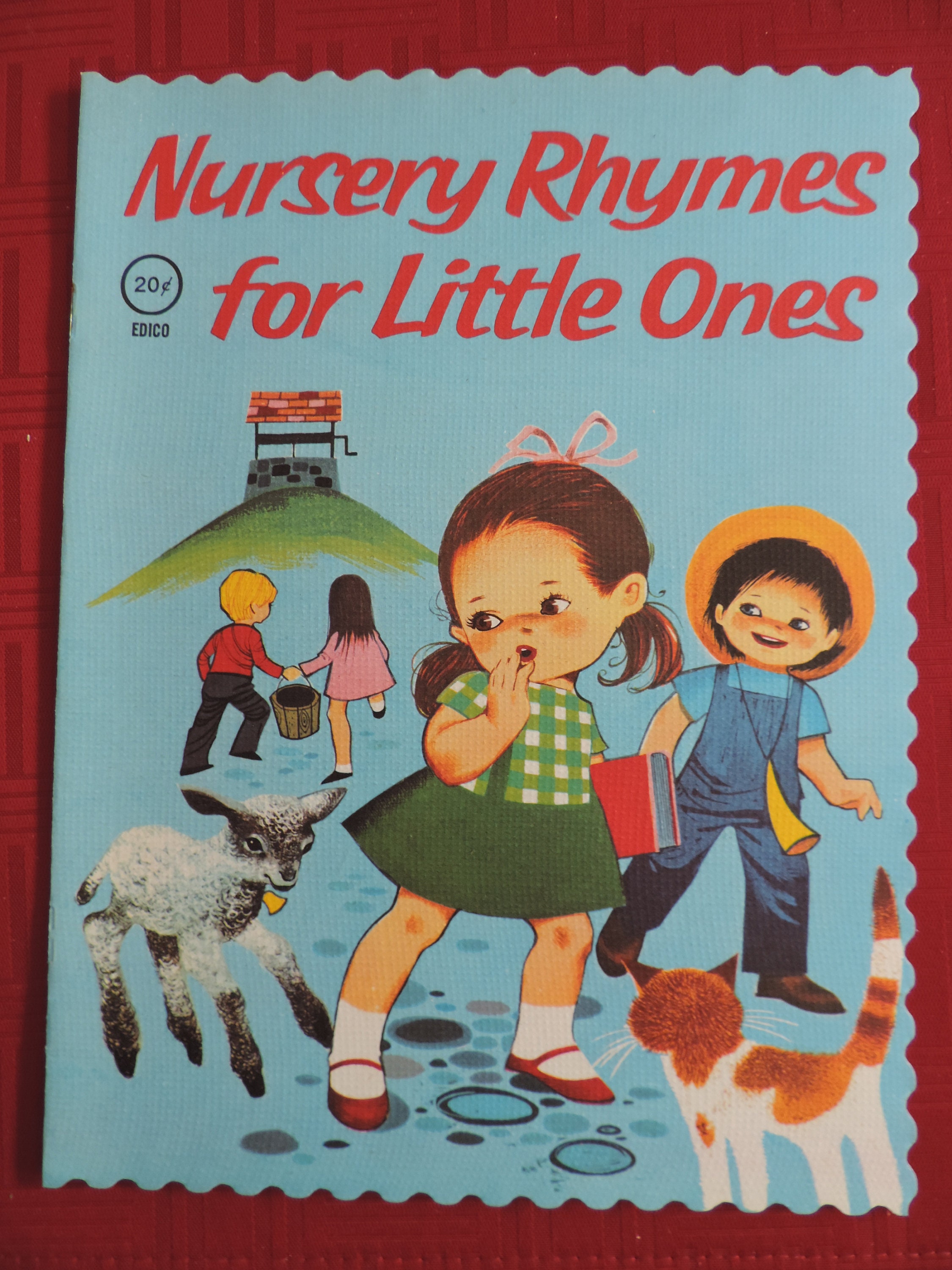 NURSERY RHYMES for Little Ones - Vintage Linen Textured Children's