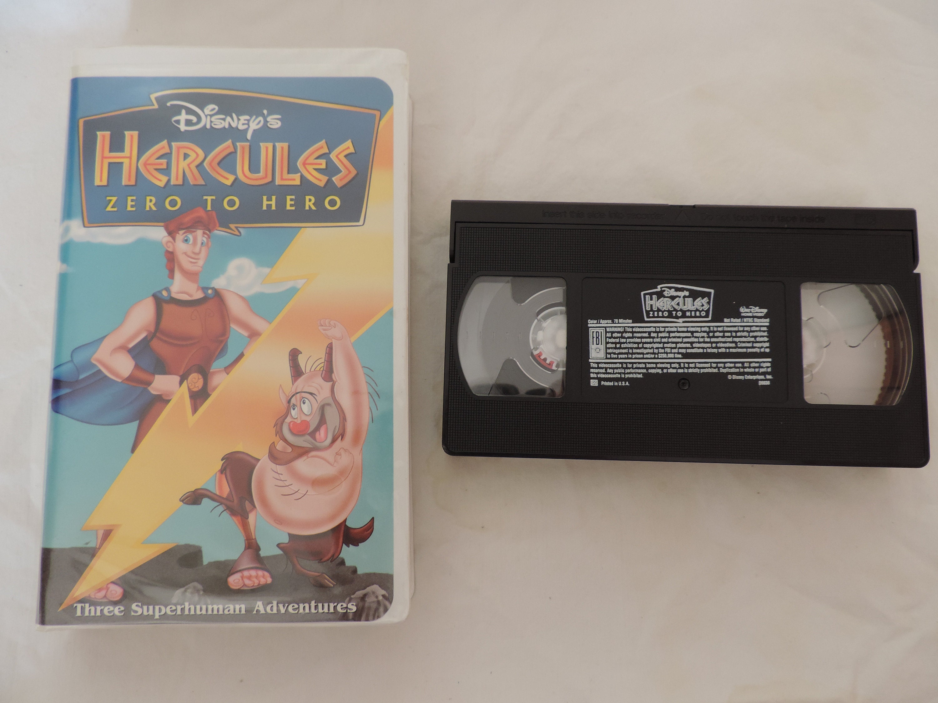 Disney's Animated VHS Video - Hercules: Zero to Hero - Etsy