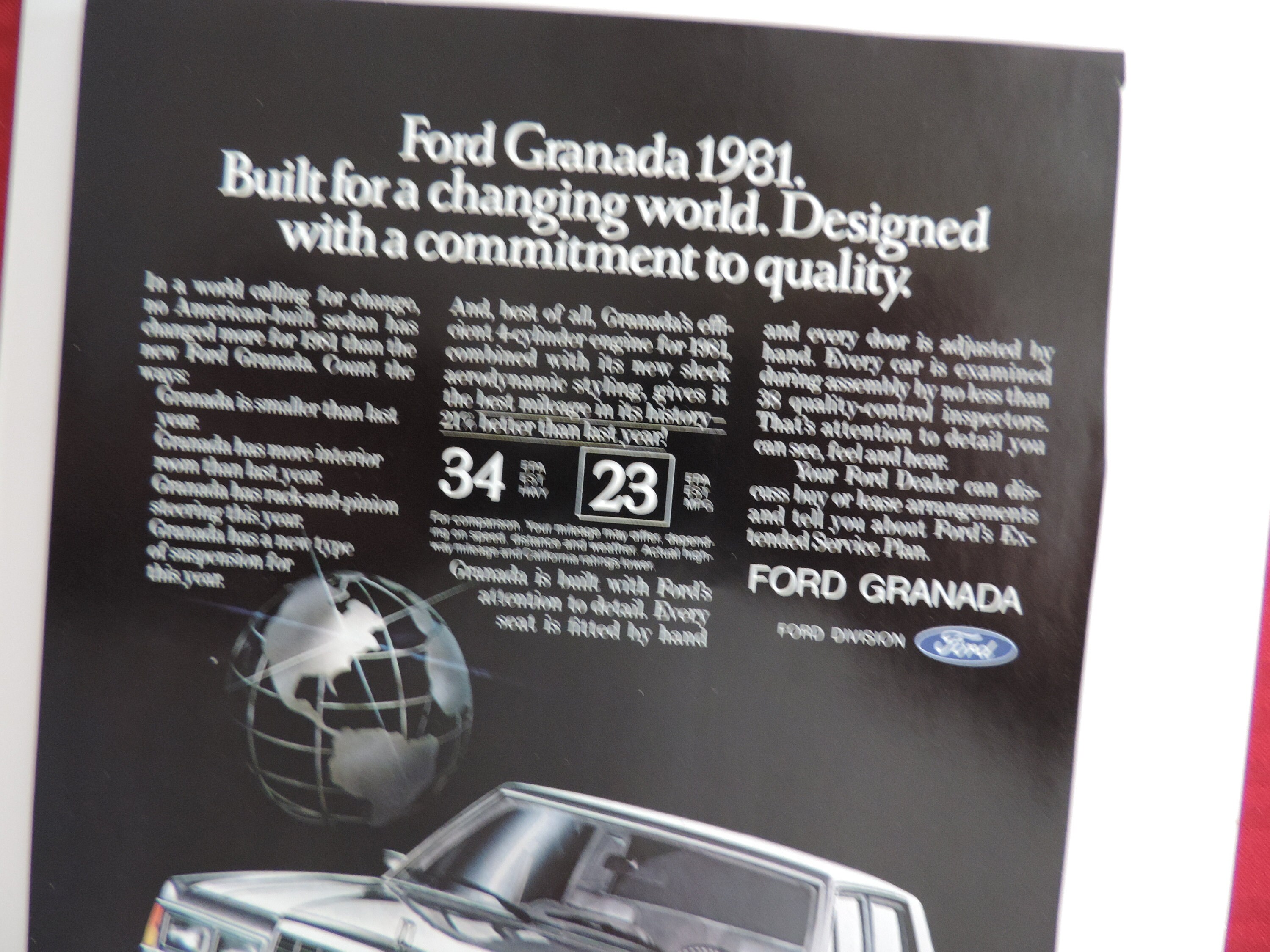 1981 Ford Granada Full Page Color Print Ad - Etsy