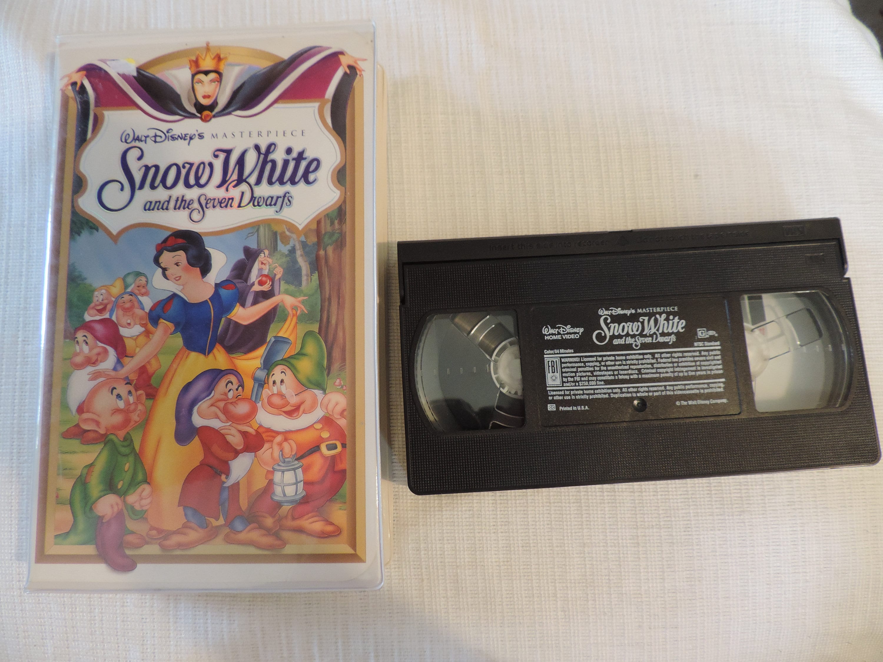 Walt Disney's Masterpiece Animated VHS Video - Snow White and the