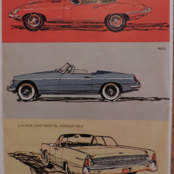 1964 Playboy Page - The Playboy Cars - Jaguar XK-E / MGB / Lincoln Continental