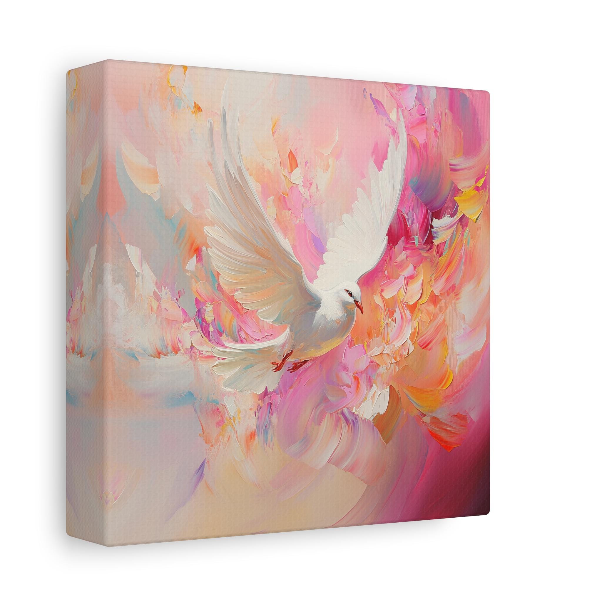 Holy Spirit Dove Canvas Print Art - Gentle Christian Wall Decor for ...