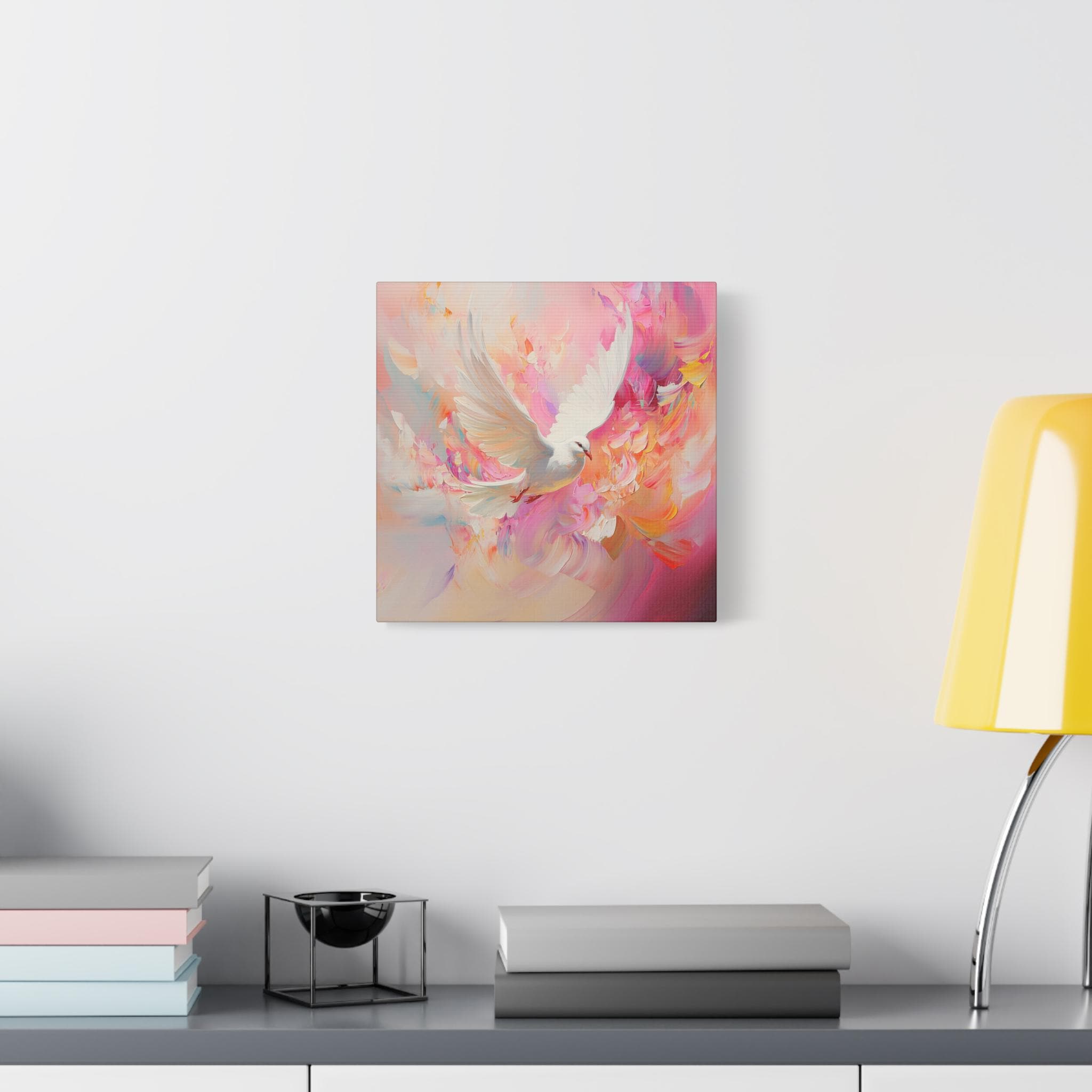 Holy Spirit Dove Canvas Print Art - Gentle Christian Wall Decor for ...