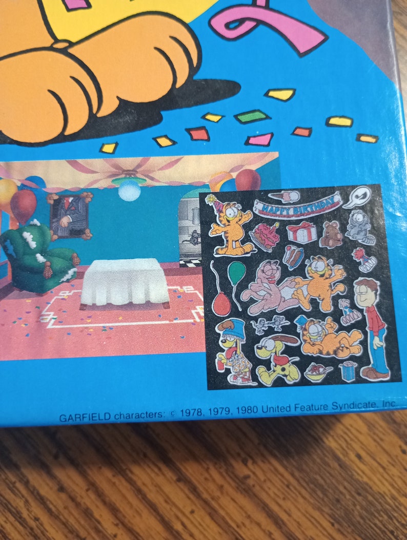 Vintage Colorforms Garfield Big Birthday Party Play Set Unused - Etsy