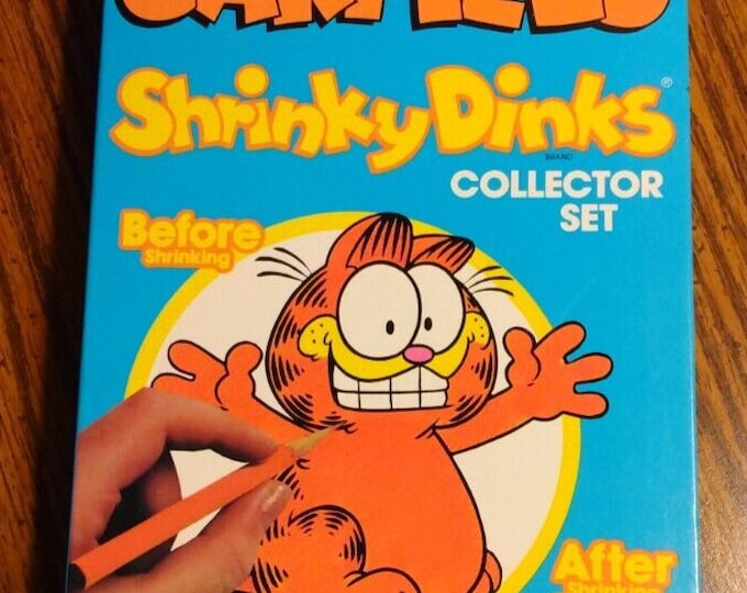 Vintage Colorforms Garfield Shrinky Dinks Collector Set 80's NEW Sealed ...