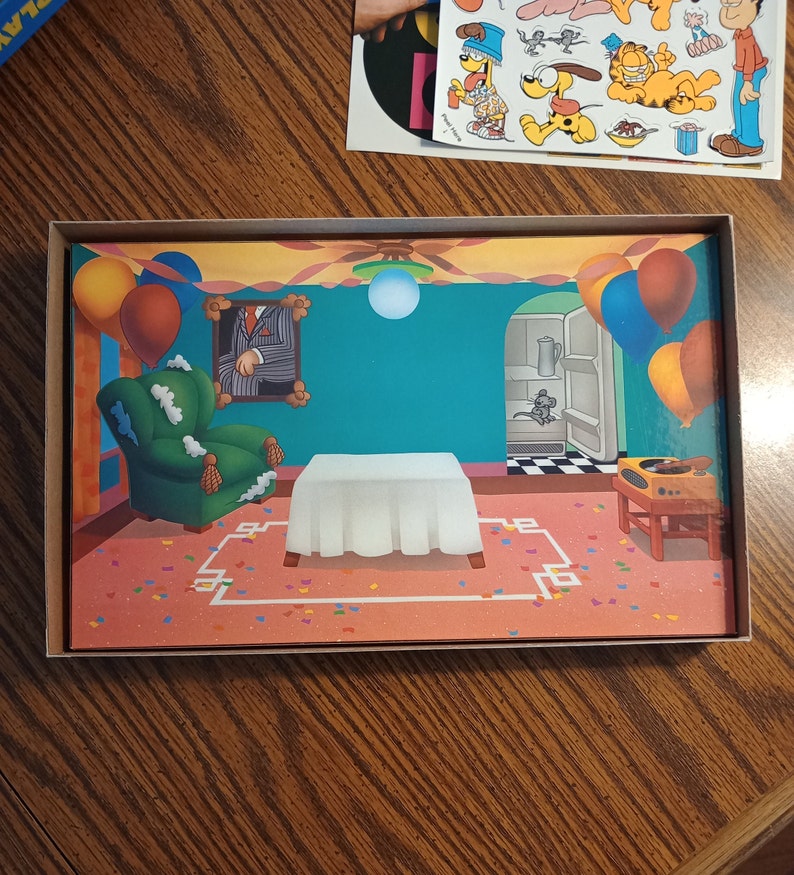 Vintage Colorforms Garfield Big Birthday Party Play Set Unused - Etsy