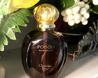 Vintage 90's Christian Dior Poison 1.7oz 50ml Eau De Toilette