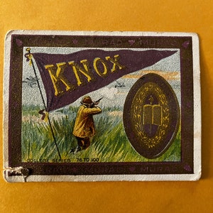 Serie universitaria de cigarrillos Murad de 1910 - T-51 - Knox de la serie 76-100