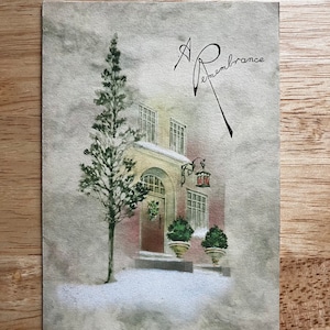 1890s Greeting Card With Photograph of Lady Inside - A Remembrance - Christmas and New Year Greeting Card