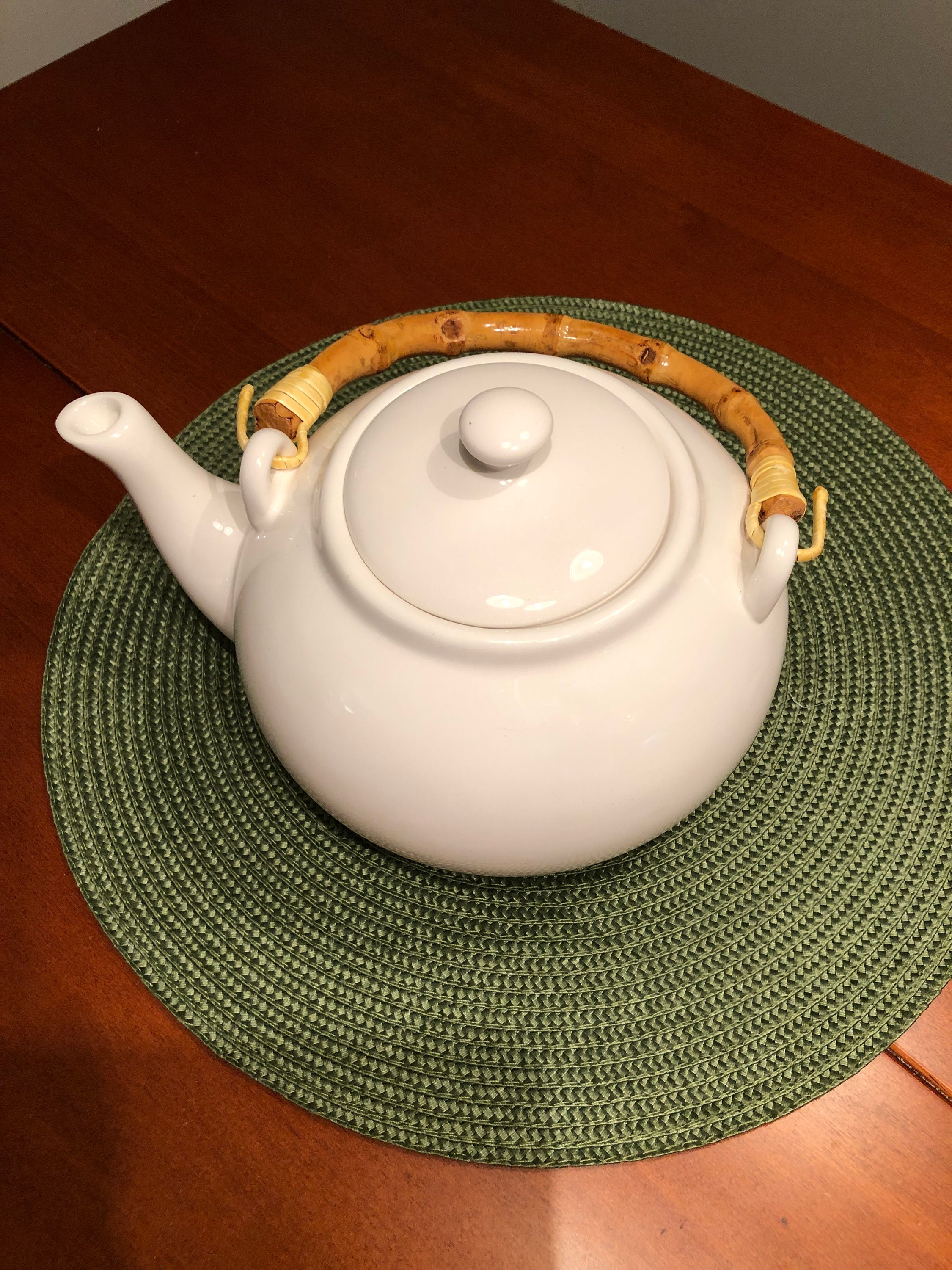 Tea Pot with Bamboo Handle – Heath Ceramics