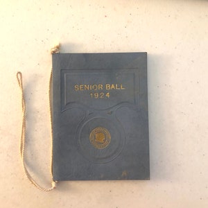 Vintage 1924 Senior Ball Dance Programm der Washington and Lee Universität